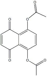 4-(acetyloxy)-5,8-dioxo-5,8-dihydro-1-naphthalenyl acetate 구조식 이미지