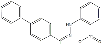 1-[1,1'-biphenyl]-4-ylethanone {2-nitrophenyl}hydrazone Structure