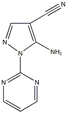 5-amino-1-(2-pyrimidinyl)-1H-pyrazole-4-carbonitrile 구조식 이미지