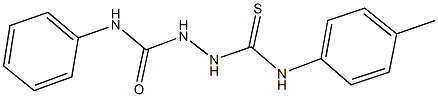 N-phenyl-2-(4-toluidinocarbothioyl)hydrazinecarboxamide 구조식 이미지