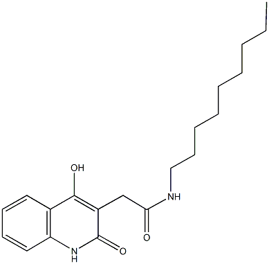 2-(4-hydroxy-2-oxo-1,2-dihydro-3-quinolinyl)-N-nonylacetamide Structure