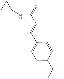 N-cyclopropyl-3-(4-isopropylphenyl)acrylamide 구조식 이미지