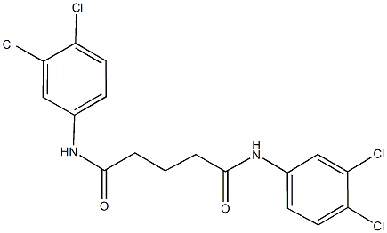 N~1~,N~5~-bis(3,4-dichlorophenyl)pentanediamide 구조식 이미지