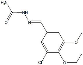 3-chloro-4-ethoxy-5-methoxybenzaldehyde semicarbazone 구조식 이미지