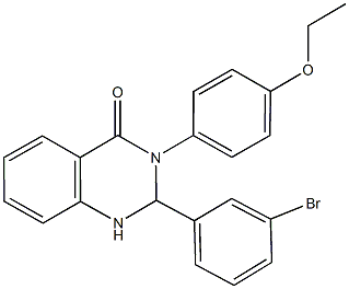 2-(3-bromophenyl)-3-(4-ethoxyphenyl)-2,3-dihydro-4(1H)-quinazolinone Structure