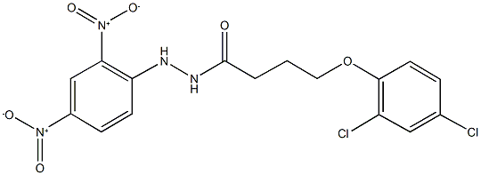 N'-{2,4-dinitrophenyl}-4-(2,4-dichlorophenoxy)butanohydrazide Structure