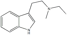 N-ethyl-N-[2-(1H-indol-3-yl)ethyl]-N-methylamine 구조식 이미지