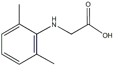 (2,6-dimethylanilino)acetic acid Structure