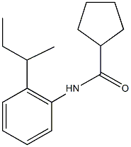 N-(2-sec-butylphenyl)cyclopentanecarboxamide Structure