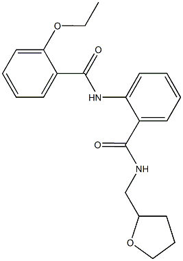 2-[(2-ethoxybenzoyl)amino]-N-(tetrahydro-2-furanylmethyl)benzamide Structure