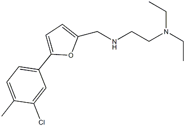N-{[5-(3-chloro-4-methylphenyl)-2-furyl]methyl}-N-[2-(diethylamino)ethyl]amine Structure
