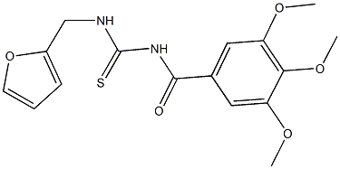 N-(2-furylmethyl)-N'-(3,4,5-trimethoxybenzoyl)thiourea 구조식 이미지