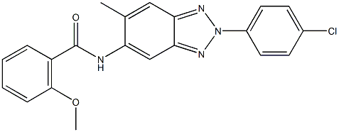 N-[2-(4-chlorophenyl)-6-methyl-2H-1,2,3-benzotriazol-5-yl]-2-methoxybenzamide Structure
