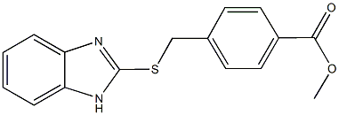 methyl 4-[(1H-benzimidazol-2-ylsulfanyl)methyl]benzoate Structure