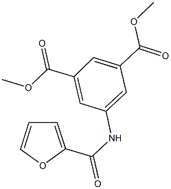dimethyl 5-(2-furoylamino)isophthalate 구조식 이미지