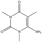 6-amino-1,3,5-trimethylpyrimidine-2,4(1H,3H)-dione 구조식 이미지