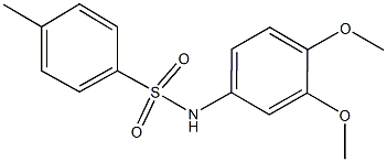 N-(3,4-dimethoxyphenyl)-4-methylbenzenesulfonamide Structure