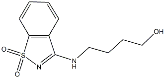 4-[(1,1-dioxido-1,2-benzisothiazol-3-yl)amino]-1-butanol Structure