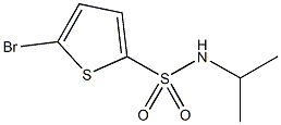 5-bromo-N-isopropyl-2-thiophenesulfonamide 구조식 이미지