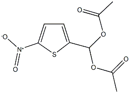 (acetyloxy){5-nitro-2-thienyl}methyl acetate 구조식 이미지