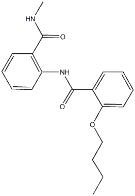 2-[(2-butoxybenzoyl)amino]-N-methylbenzamide Structure