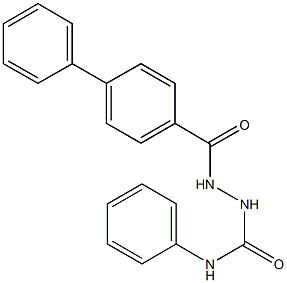 2-([1,1'-biphenyl]-4-ylcarbonyl)-N-phenylhydrazinecarboxamide Structure