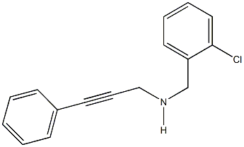 N-(2-chlorobenzyl)-N-(3-phenyl-2-propynyl)amine 구조식 이미지