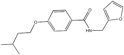 N-(2-furylmethyl)-4-(isopentyloxy)benzamide Structure