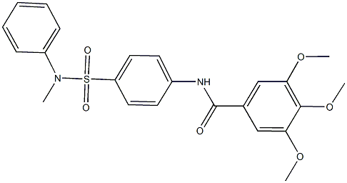 3,4,5-trimethoxy-N-{4-[(methylanilino)sulfonyl]phenyl}benzamide Structure