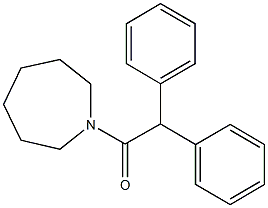 1-(diphenylacetyl)azepane 구조식 이미지