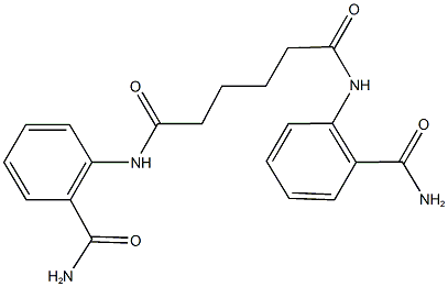 N~1~,N~6~-bis[2-(aminocarbonyl)phenyl]hexanediamide 구조식 이미지