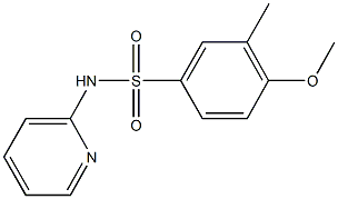 4-methoxy-3-methyl-N-(2-pyridinyl)benzenesulfonamide 구조식 이미지