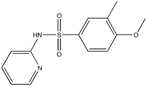 4-methoxy-3-methyl-N-(2-pyridinyl)benzenesulfonamide Structure