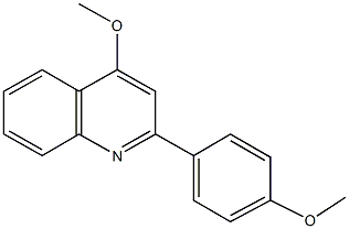 4-methoxy-2-(4-methoxyphenyl)quinoline Structure