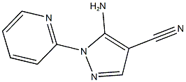 5-amino-1-(2-pyridinyl)-1H-pyrazole-4-carbonitrile 구조식 이미지