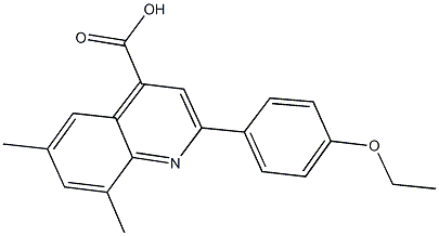 2-(4-ethoxyphenyl)-6,8-dimethyl-4-quinolinecarboxylic acid 구조식 이미지