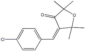 4-(4-chlorobenzylidene)-2,2,5,5-tetramethyldihydro-3(2H)-furanone Structure
