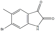 6-bromo-5-methyl-1H-indole-2,3-dione Structure