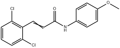 3-(2,6-dichlorophenyl)-N-(4-methoxyphenyl)acrylamide Structure