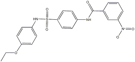 N-{4-[(4-ethoxyanilino)sulfonyl]phenyl}-3-nitrobenzamide Structure