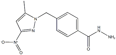 4-({3-nitro-5-methyl-1H-pyrazol-1-yl}methyl)benzohydrazide 구조식 이미지