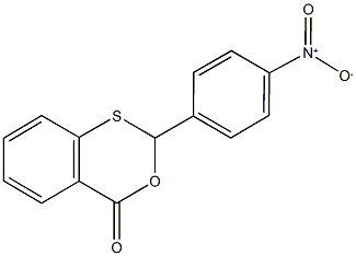 2-{4-nitrophenyl}-4H-3,1-benzoxathiin-4-one 구조식 이미지