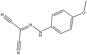 2-[(4-methoxyphenyl)hydrazono]malononitrile 구조식 이미지