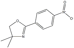 2-{4-nitrophenyl}-4,4-dimethyl-4,5-dihydro-1,3-oxazole 구조식 이미지