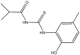 N-(2-hydroxy-5-methylphenyl)-N'-isobutyrylthiourea Structure