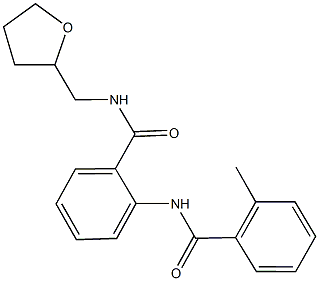 2-[(2-methylbenzoyl)amino]-N-(tetrahydro-2-furanylmethyl)benzamide 구조식 이미지