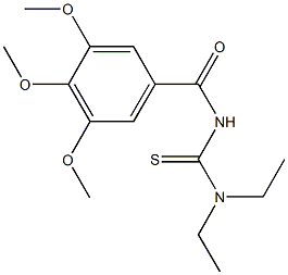 N,N-diethyl-N'-(3,4,5-trimethoxybenzoyl)thiourea 구조식 이미지