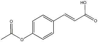3-[4-(acetyloxy)phenyl]acrylic acid Structure
