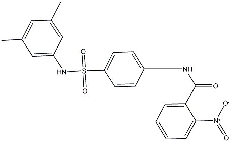 N-{4-[(3,5-dimethylanilino)sulfonyl]phenyl}-2-nitrobenzamide 구조식 이미지