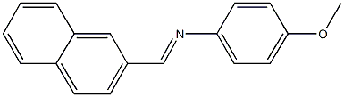 N-(4-methoxyphenyl)-N-(2-naphthylmethylene)amine 구조식 이미지